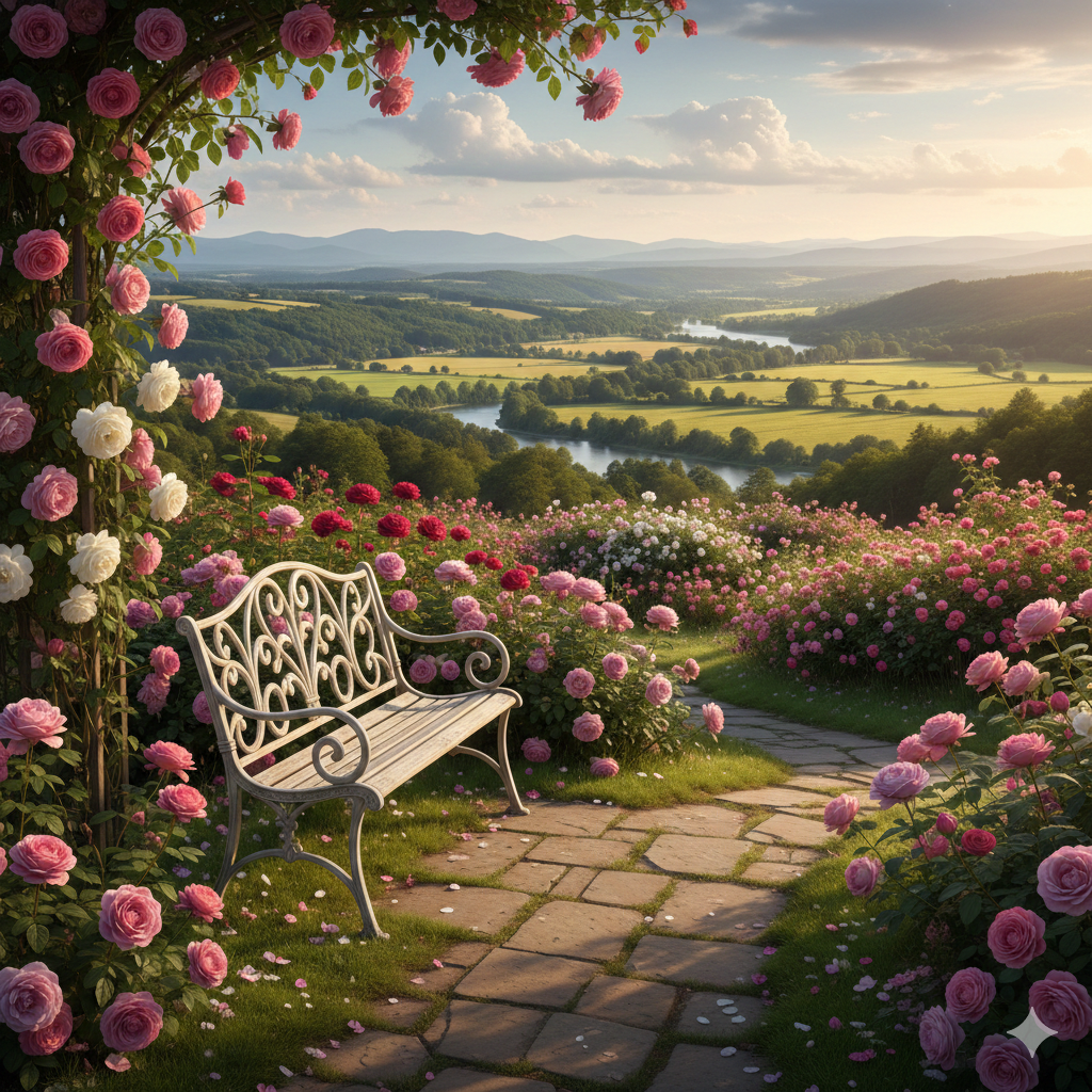 Rosengarten_Ki_generiert Rosengarten